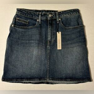 Calvin Klein Jeans Womens Denim Skirt Size 31W Brand New Medium Wash 5 pocket